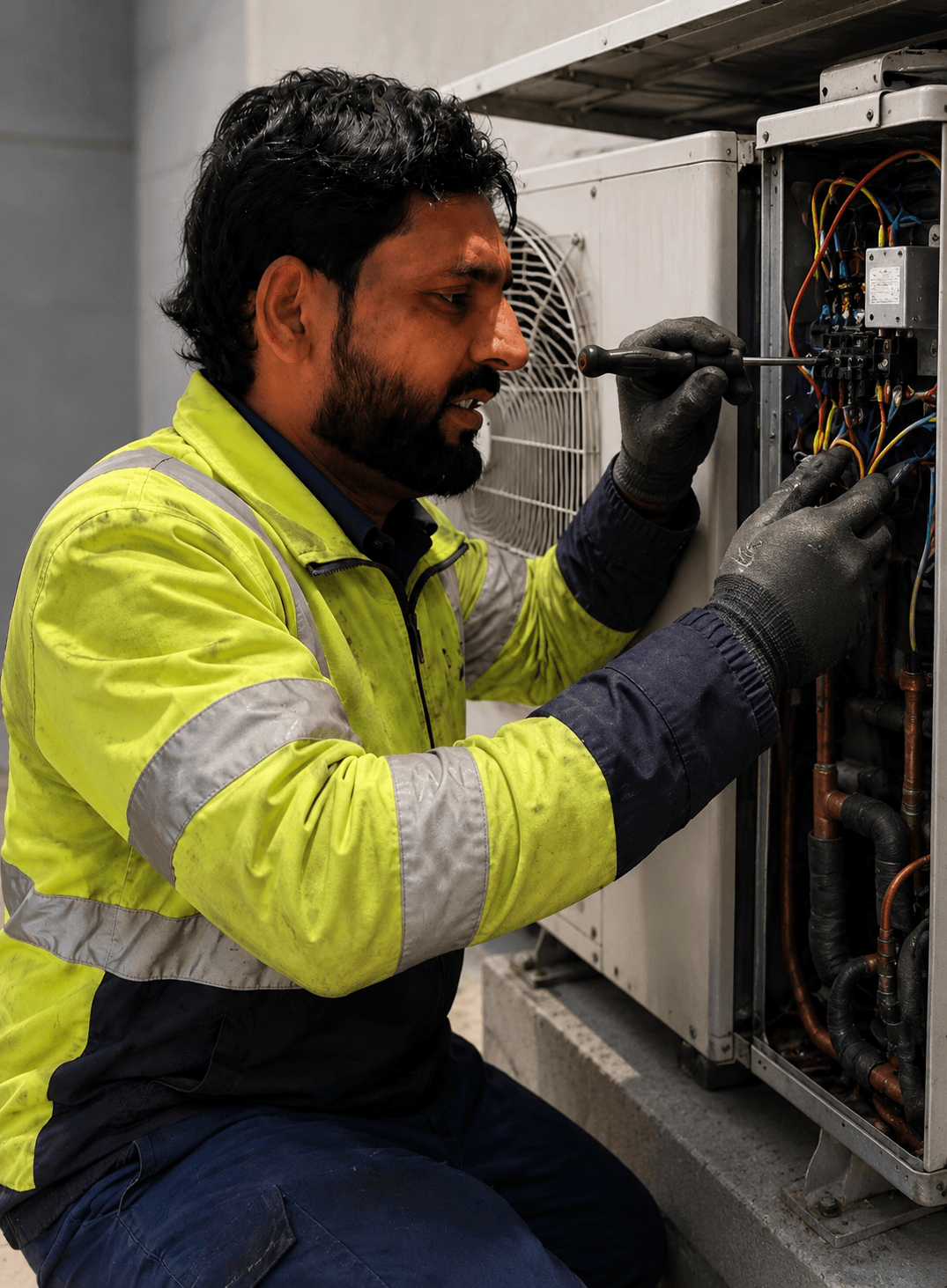 Technician at work